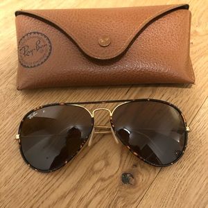 Ray ban tan aviators